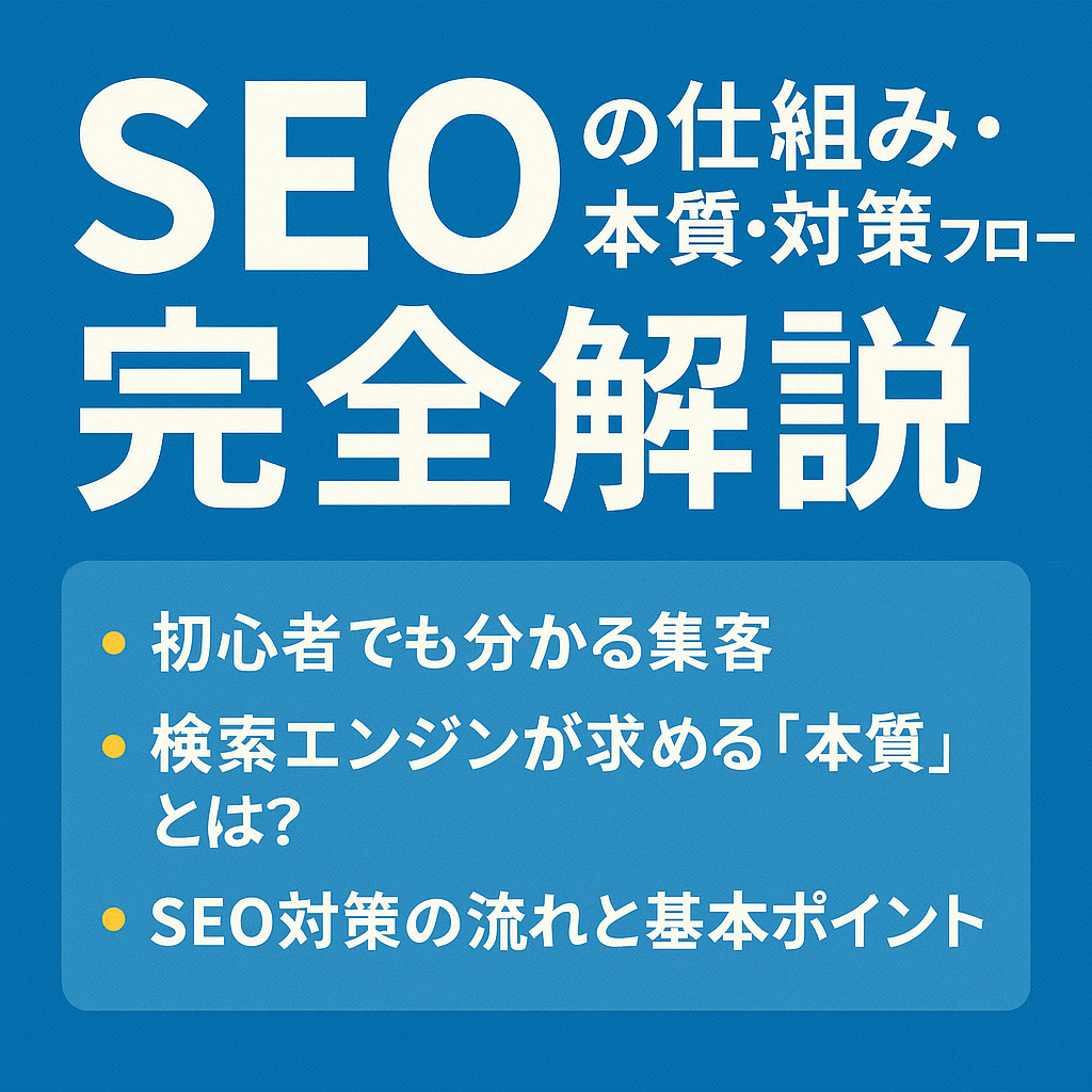 SEOの仕組み・本質・対策フローを完全解説｜初心者でも分かる集客の基礎